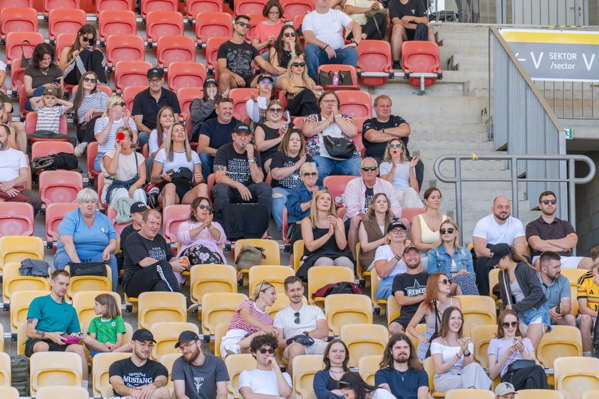 Powiększ obraz: Mecz półfinałowy futbolu amerykańskiego na Stadionie Olimpijskim - Panthers Wrocław - Silesia Rebels Katowice, 11 lipca 2026 r.
