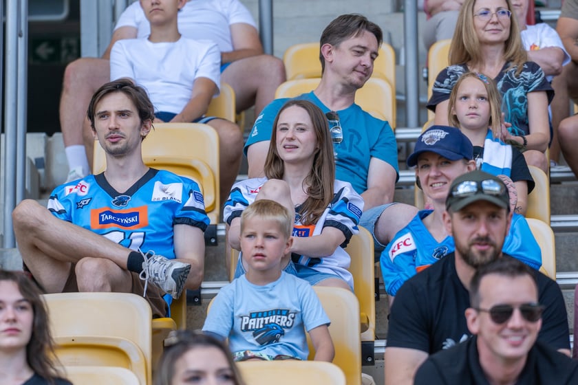Powiększ obraz: Mecz półfinałowy futbolu amerykańskiego na Stadionie Olimpijskim - Panthers Wrocław - Silesia Rebels Katowice, 11 lipca 2026 r.