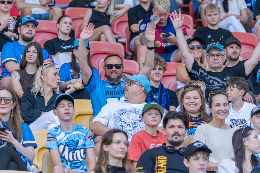 Powiększ obraz: Mecz półfinałowy futbolu amerykańskiego na Stadionie Olimpijskim - Panthers Wrocław - Silesia Rebels Katowice, 11 lipca 2026 r.