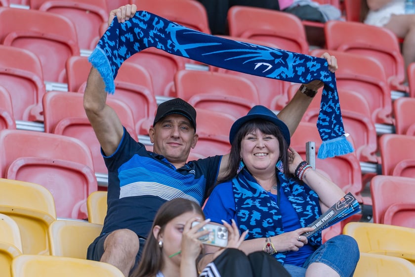 Powiększ obraz: Mecz półfinałowy futbolu amerykańskiego na Stadionie Olimpijskim - Panthers Wrocław - Silesia Rebels Katowice, 11 lipca 2026 r.