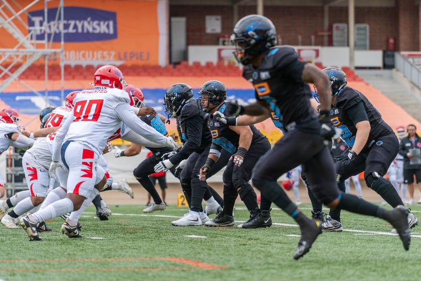 Powiększ obraz: Mecvz futbolu amerykańskiego Panthers Wrocław - Firenze Red Lions na Stadionie Olimpijskim 19 lipca 2026 r.