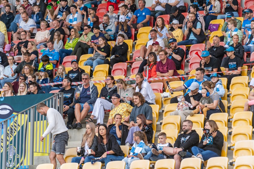 Powiększ obraz: Mecvz futbolu amerykańskiego Panthers Wrocław - Firenze Red Lions na Stadionie Olimpijskim 19 lipca 2026 r.