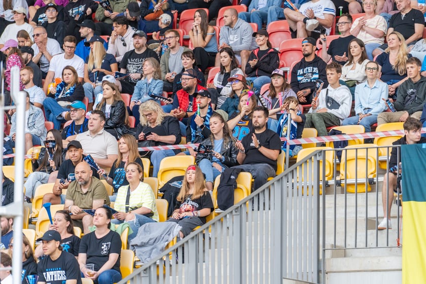 Powiększ obraz: Mecvz futbolu amerykańskiego Panthers Wrocław - Firenze Red Lions na Stadionie Olimpijskim 19 lipca 2026 r.
