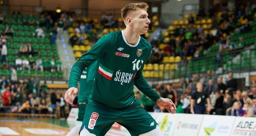 Jan Wójcik zagrał w Słupsku bardzo dobre spotkanie.