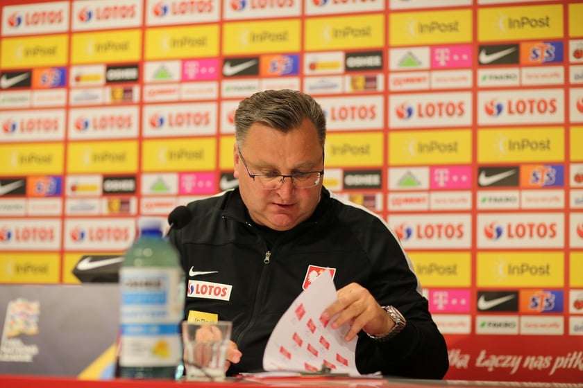 Kadra trenuje we Wrocławiu, Czesław Michniewicz