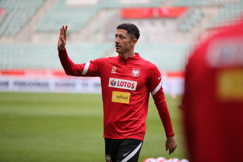 Kadra trenuje we Wrocławiu, Robert Lewandowski
