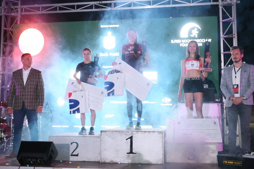 Nocny Półmaraton Wrocław 2022, uczestnicy, znajdź się na zdjęciach ze staru lub mety