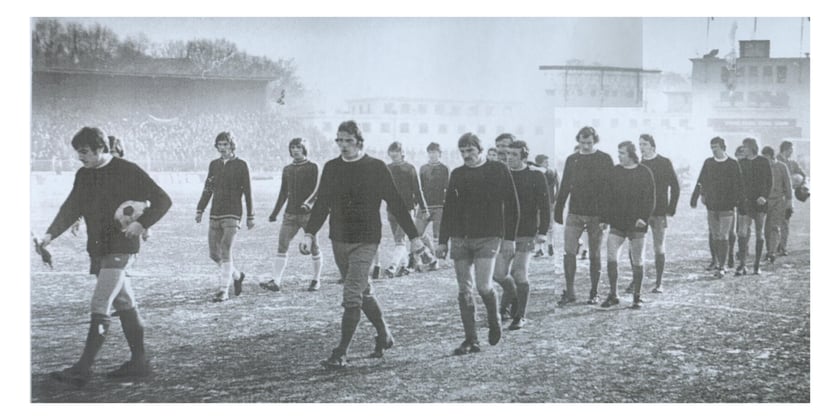 Slask vs Liverpool na Stadionie Olimpijskim, Wrocław 1976 rok