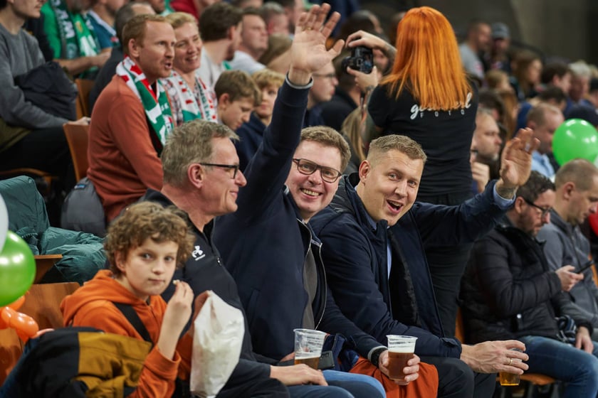 Zdjęcia z meczy Śląska Wrocław z Gran Canarią 11 stycznia 2023 w Hali Stulecia