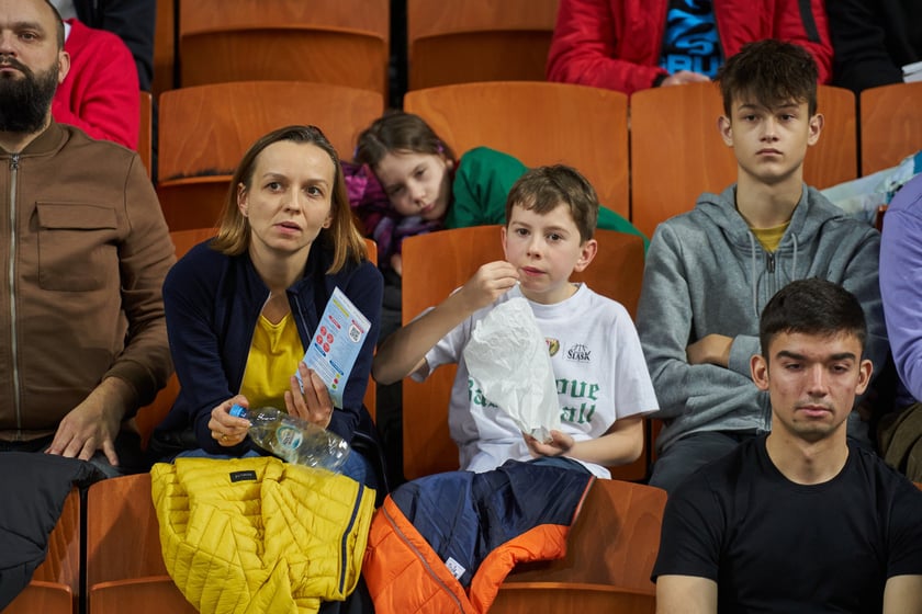 Zdjęcia z meczy Śląska Wrocław z Gran Canarią 11 stycznia 2023 w Hali Stulecia