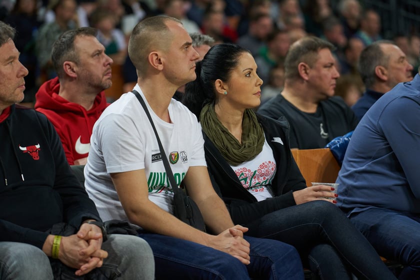 Zdjęcia z meczy Śląska Wrocław z Gran Canarią 11 stycznia 2023 w Hali Stulecia