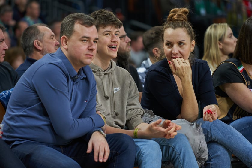 Zdjęcia z meczy Śląska Wrocław z Gran Canarią 11 stycznia 2023 w Hali Stulecia