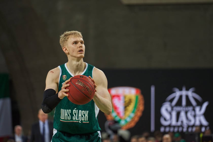 Zdjęcia z meczy Śląska Wrocław z Gran Canarią 11 stycznia 2023 w Hali Stulecia