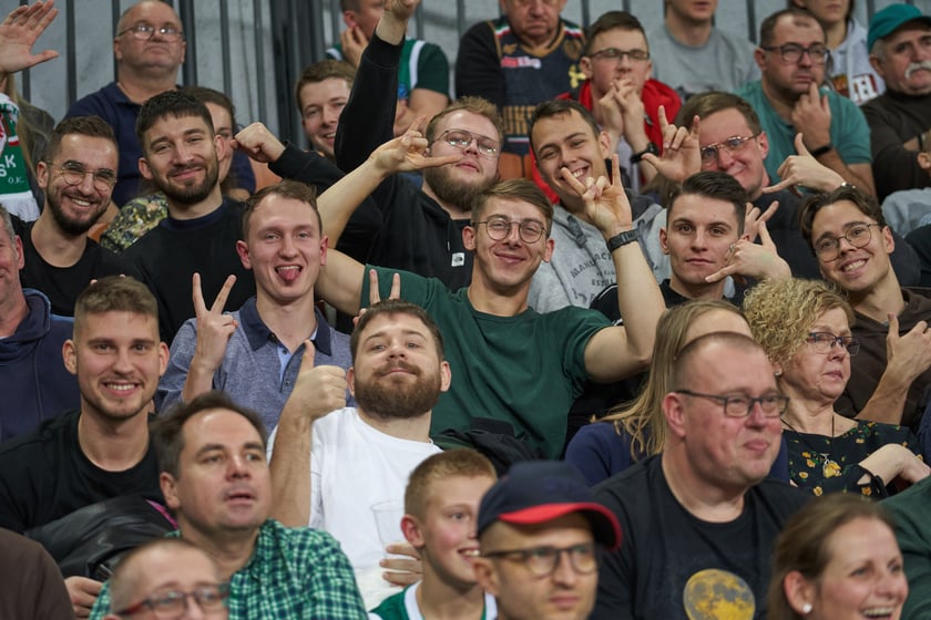 Zdjęcia z meczy Śląska Wrocław z Gran Canarią 11 stycznia 2023 w Hali Stulecia