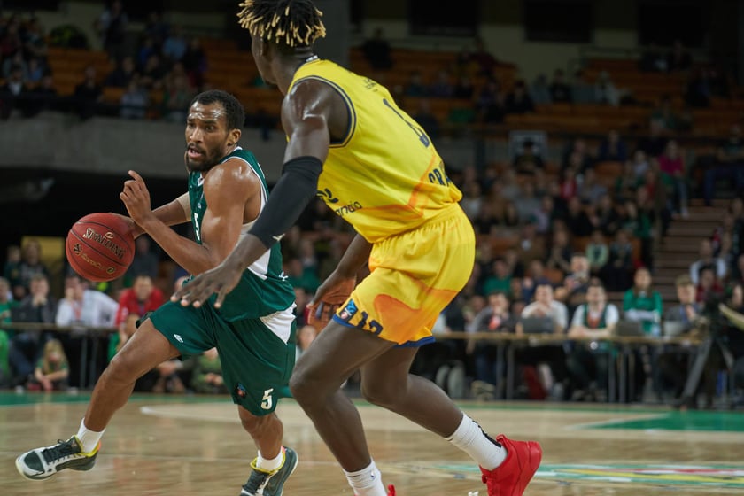 Zdjęcia z meczy Śląska Wrocław z Gran Canarią 11 stycznia 2023 w Hali Stulecia