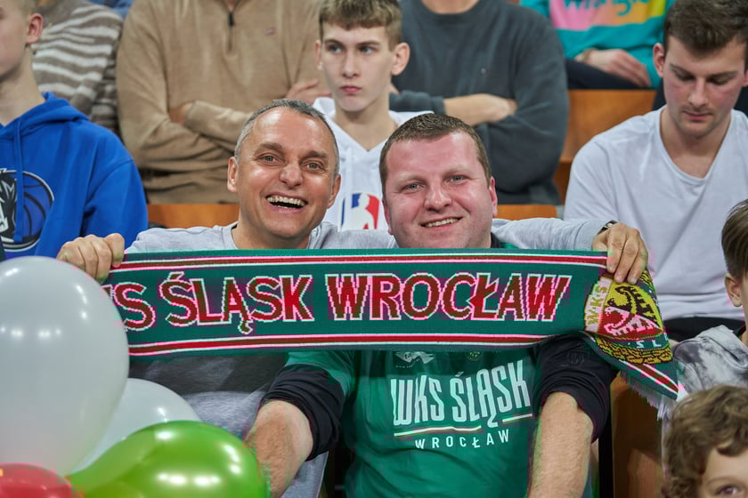 Zdjęcia z meczy Śląska Wrocław z Gran Canarią 11 stycznia 2023 w Hali Stulecia