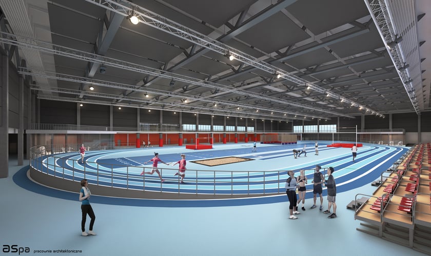 Wizualizacja hali sportowej przy ul. Kłokoczyckiej