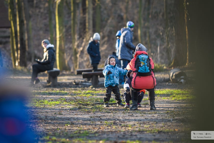 Na zdjęciu uczestnicy sobotniego biegu w Lesie Osobowickim we Wrocławiu