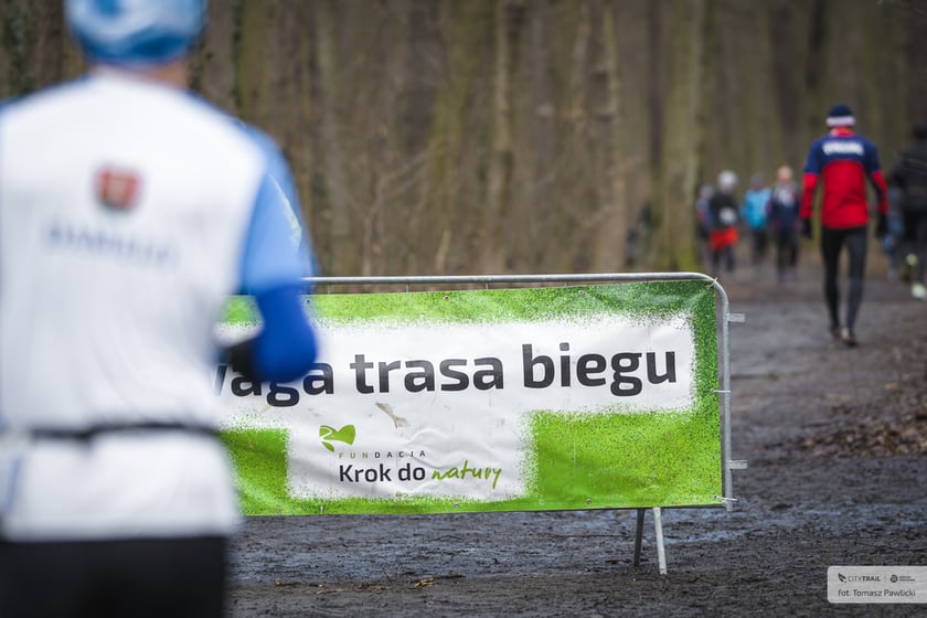 Na zdjęciu uczestnicy sobotniego biegu w Lesie Osobowickim we Wrocławiu