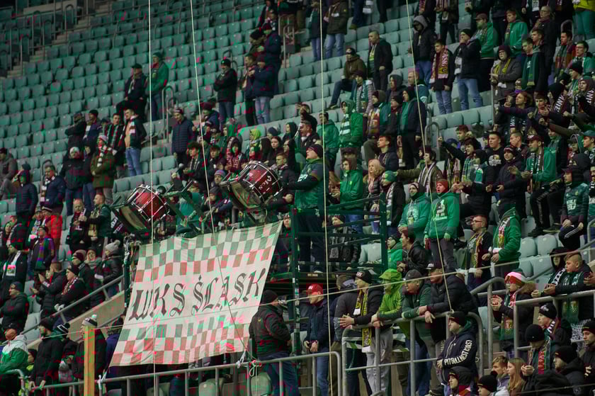 Zdjęcia z sobotniego (11 lutego) meczu Śląska Wrocław z Koroną Kielce na stadionie na Pilczycach