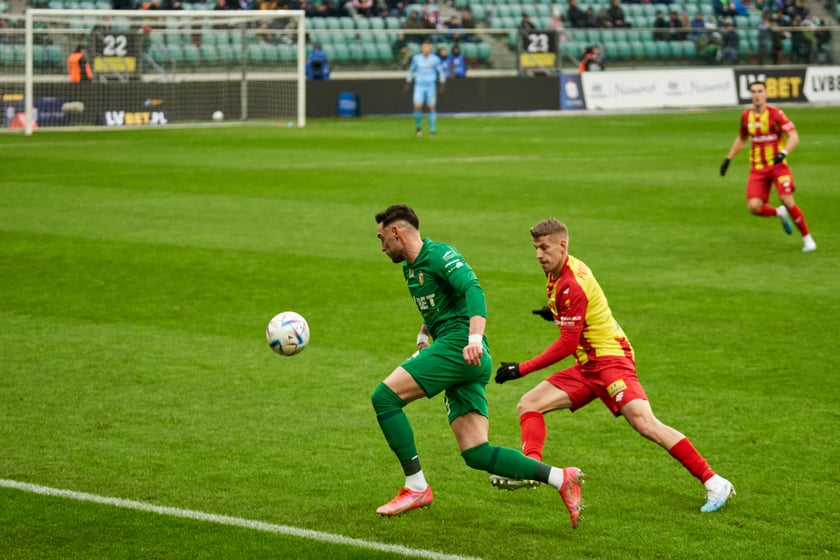 Zdjęcia z sobotniego (11 lutego) meczu Śląska Wrocław z Koroną Kielce na stadionie na Pilczycach