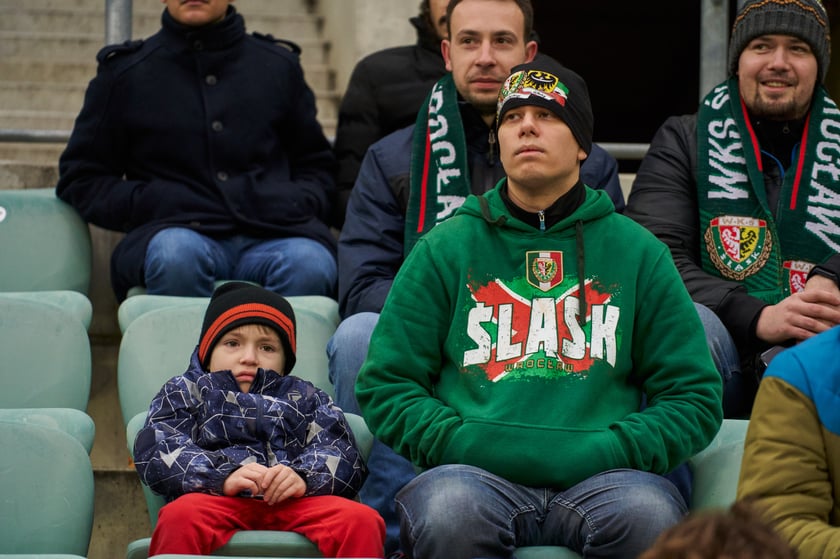 Zdjęcia z sobotniego (11 lutego) meczu Śląska Wrocław z Koroną Kielce na stadionie na Pilczycach