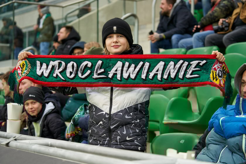 Zdjęcia z sobotniego (11 lutego) meczu Śląska Wrocław z Koroną Kielce na stadionie na Pilczycach