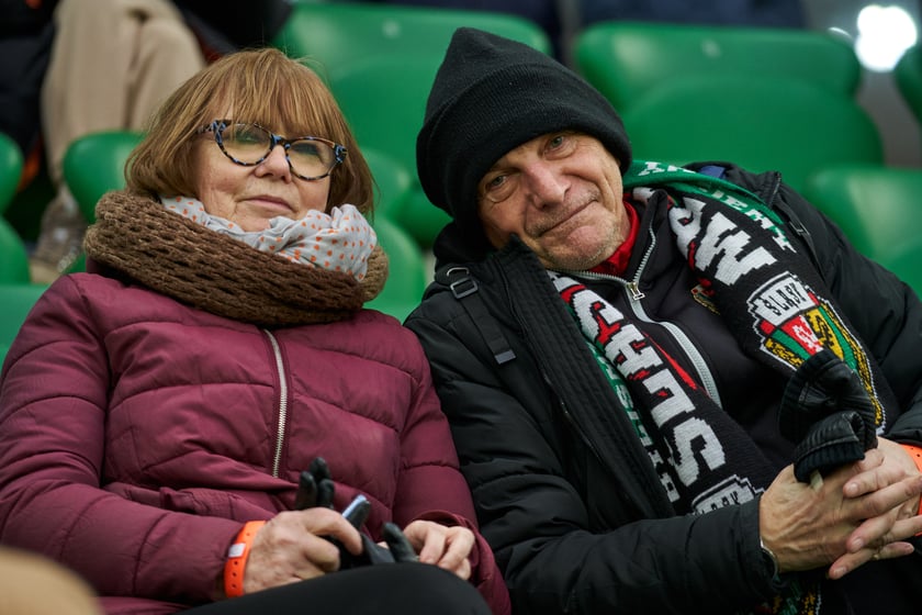 Zdjęcia z sobotniego (11 lutego) meczu Śląska Wrocław z Koroną Kielce na stadionie na Pilczycach