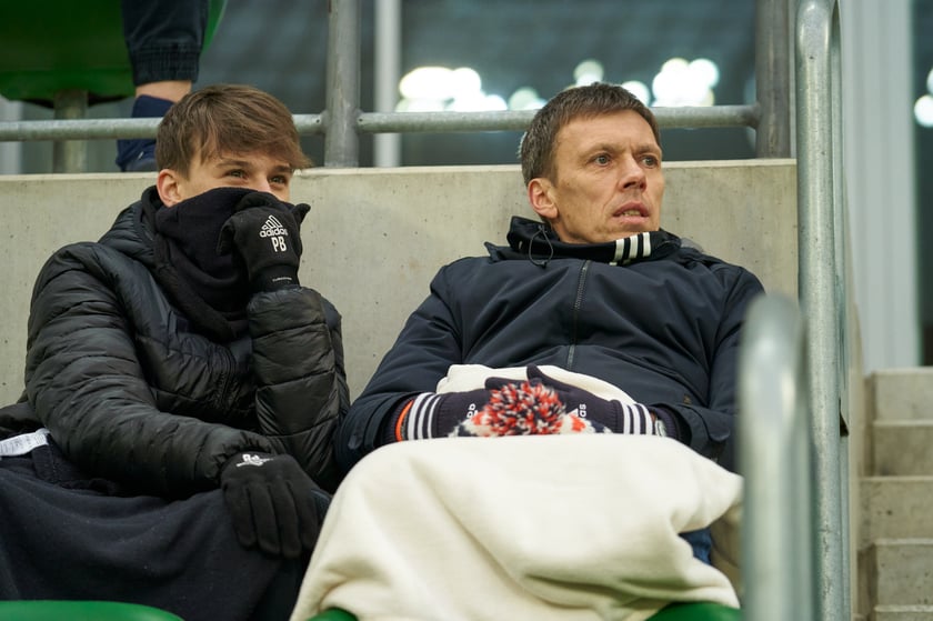 Zdjęcia z sobotniego (11 lutego) meczu Śląska Wrocław z Koroną Kielce na stadionie na Pilczycach