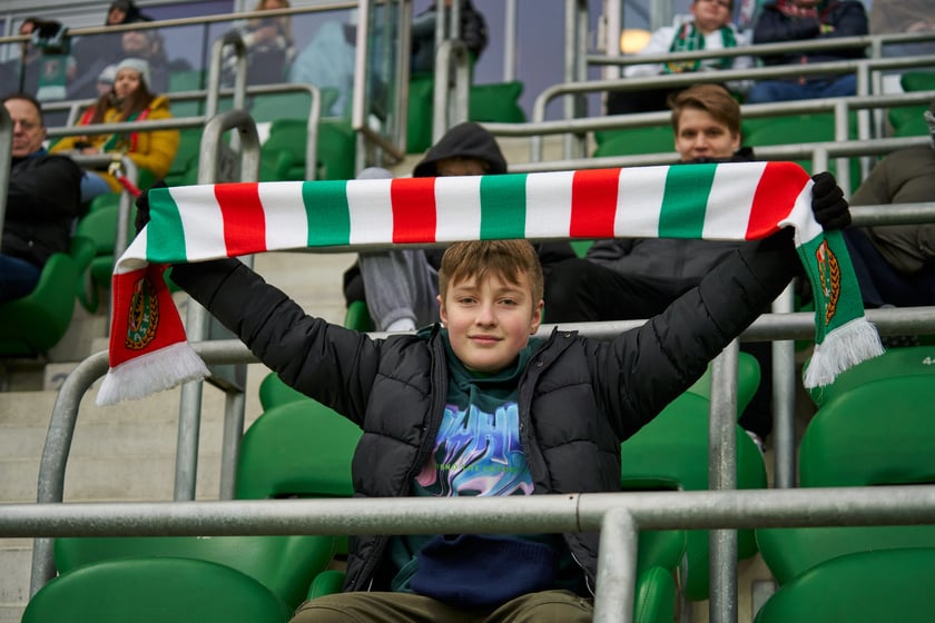 Zdjęcia z sobotniego (11 lutego) meczu Śląska Wrocław z Koroną Kielce na stadionie na Pilczycach