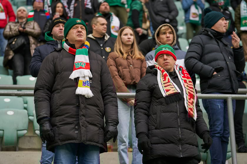 Zdjęcia z sobotniego (11 lutego) meczu Śląska Wrocław z Koroną Kielce na stadionie na Pilczycach
