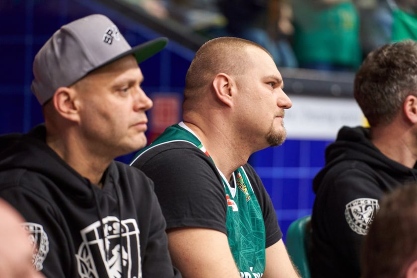 Śląsk Wrocław - Astoria Bydgoszcz w hali Orbita, zdjęcia kibiców i meczu