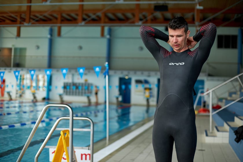 Trening Adriana Kostery w Aquaparku Wrocław