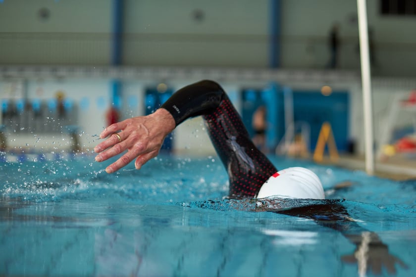 Trening Adriana Kostery w Aquaparku Wrocław