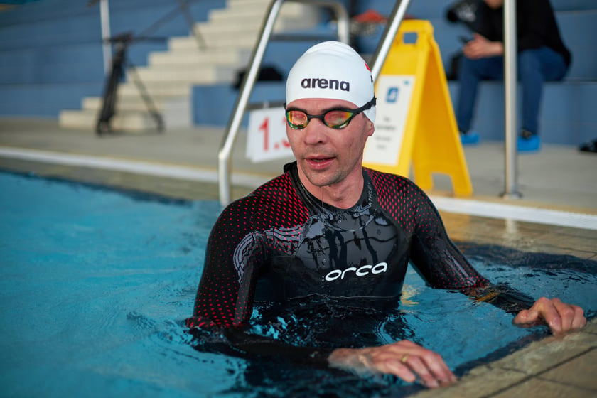 Trening Adriana Kostery w Aquaparku Wrocław