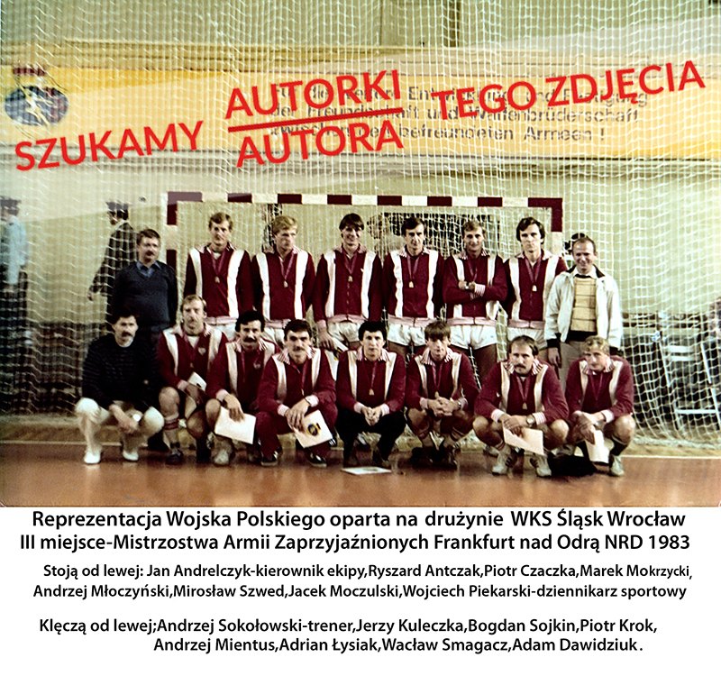 Zawodnicy i sztab sekcji piłki ręcznej WKS Śląsk Wrocław