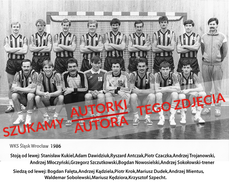 Zawodnicy i sztab sekcji piłki ręcznej WKS Śląsk Wrocław