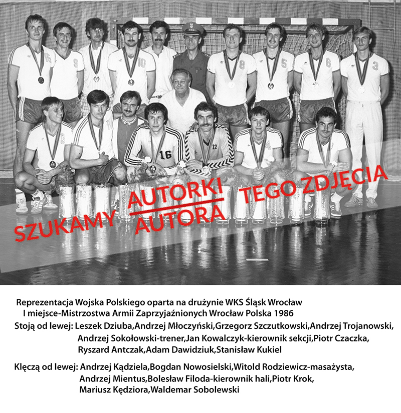 Zawodnicy i sztab sekcji piłki ręcznej WKS Śląsk Wrocław
