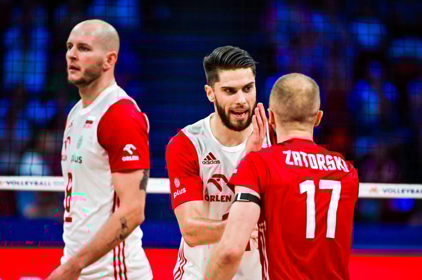 Siatkarze polskiej reprezentacji podczas ćwierćfinałów Ligi Narodów