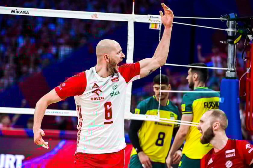 Siatkarze polskiej reprezentacji podczas ćwierćfinałów Ligi Narodów