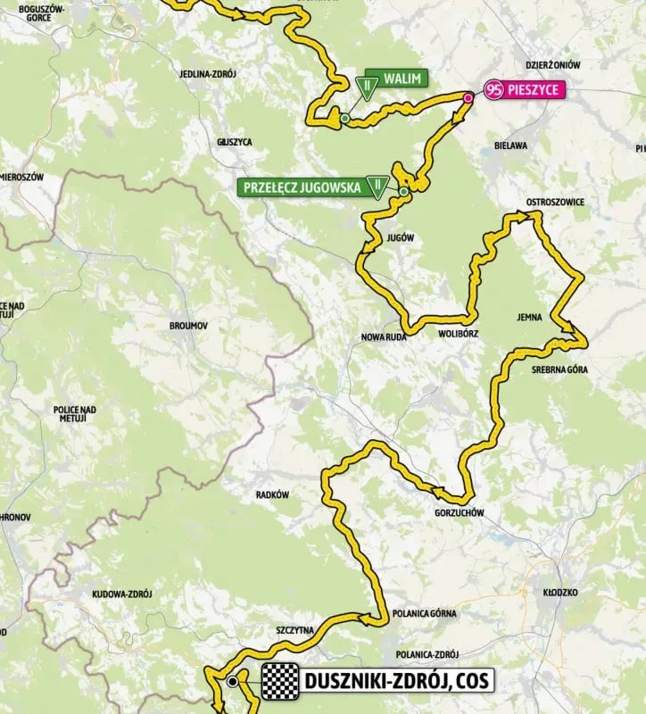 Tour de Pologne 2023. Trasa na Dolnym Śląsku - etap III