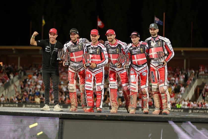 Wrocław, 29 lipca 2023, polscy żużlowcy z Drużynowym Pucharem Świata