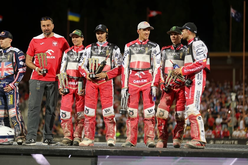 Wrocław, 29 lipca 2023, polscy żużlowcy z Drużynowym Pucharem Świata