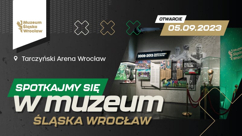 Muzeum piłkarskiego Śląska Wrocław zlokalizowane na stadionie Tarczyński Arena