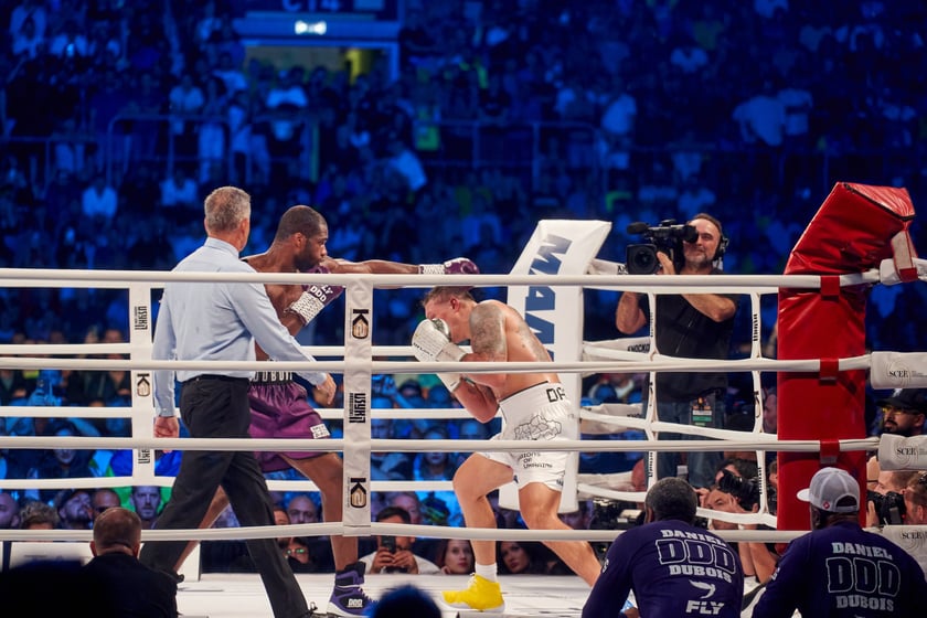 Usyk - Dubois. Zdjęcia z gali bokserskiej na Tarczyński Arenie we Wrocławiu