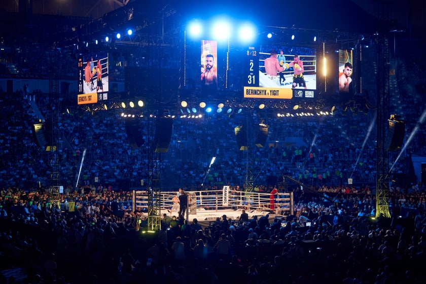 Usyk - Dubois. Zdjęcia z gali bokserskiej na Tarczyński Arenie we Wrocławiu