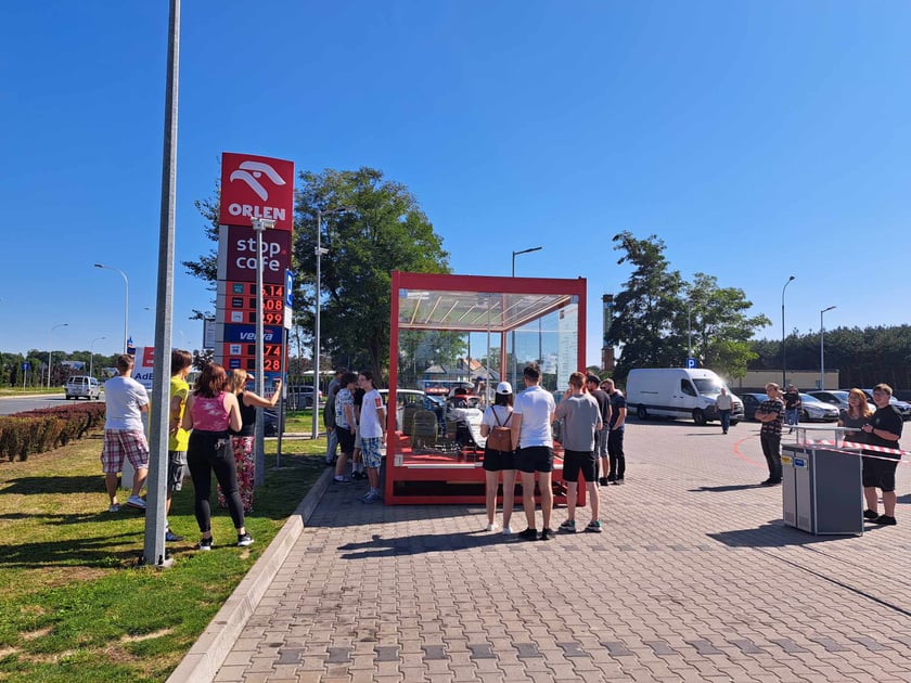 Bolid AlphaTauri jwe Wrocławiu