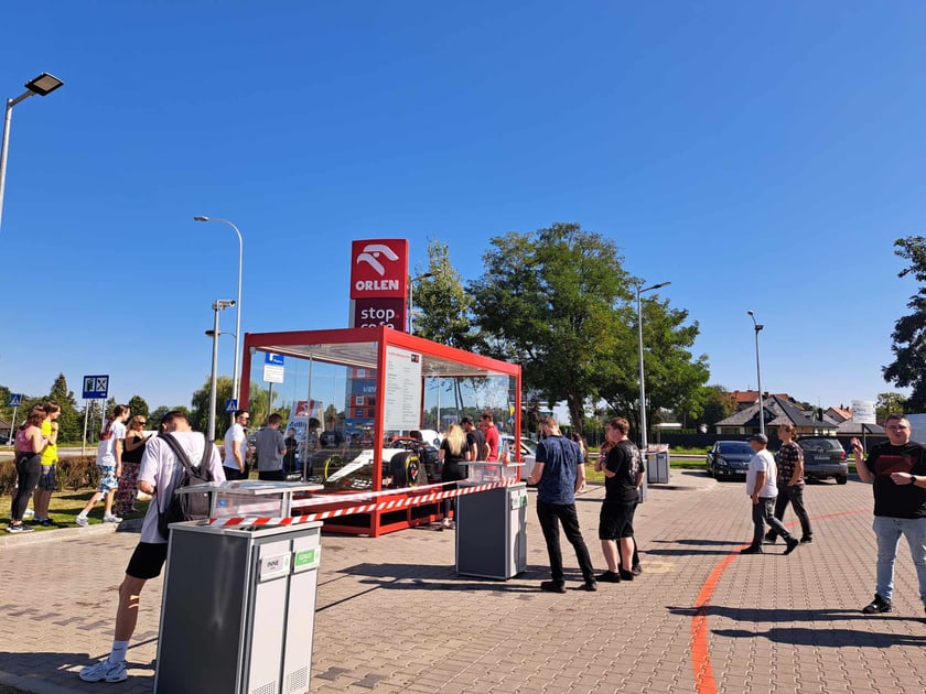 Bolid AlphaTauri jwe Wrocławiu