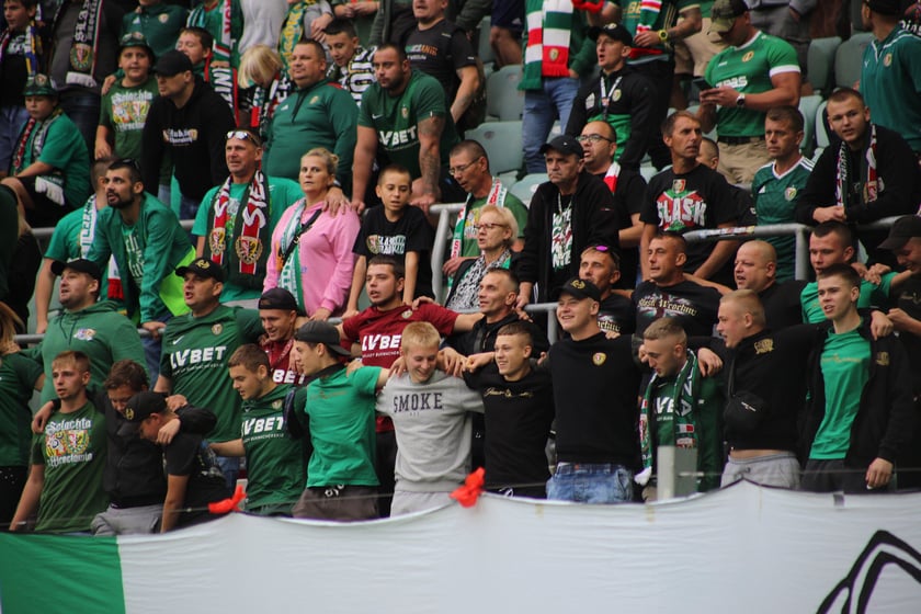 Śląsk Wrocław wygrał z Piastem Gliwice - zdjęcia kibiców