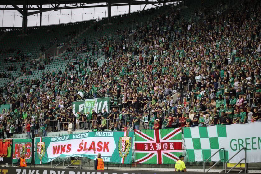 Śląsk Wrocław wygrał z Piastem Gliwice - zdjęcia kibiców
